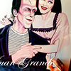 lily y herman munster en proceo, pintados por juan grande