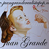 cuadro de epoca con niña y pajaro en proceso, pintado por juan grande