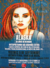 cartel concierto alaska 2012 burgos, realizado por Juan Grande